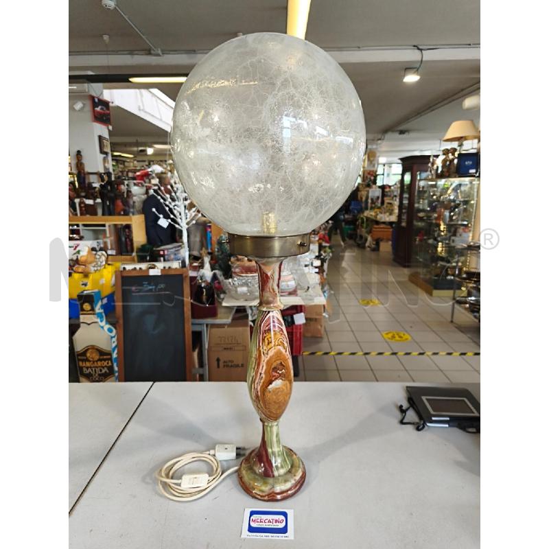 LAMPADA ALABASTRO 78CM PARALUME VETRO | Mercatino dell'Usato Modena 1