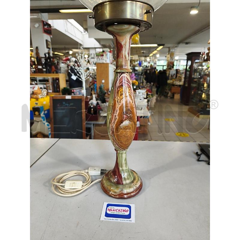 LAMPADA ALABASTRO 78CM PARALUME VETRO | Mercatino dell'Usato Modena 2