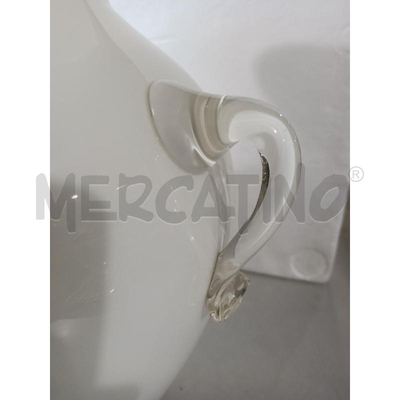 LAMPADA ANFORA MURANO 35CM BIANCA | Mercatino dell'Usato Modena 2