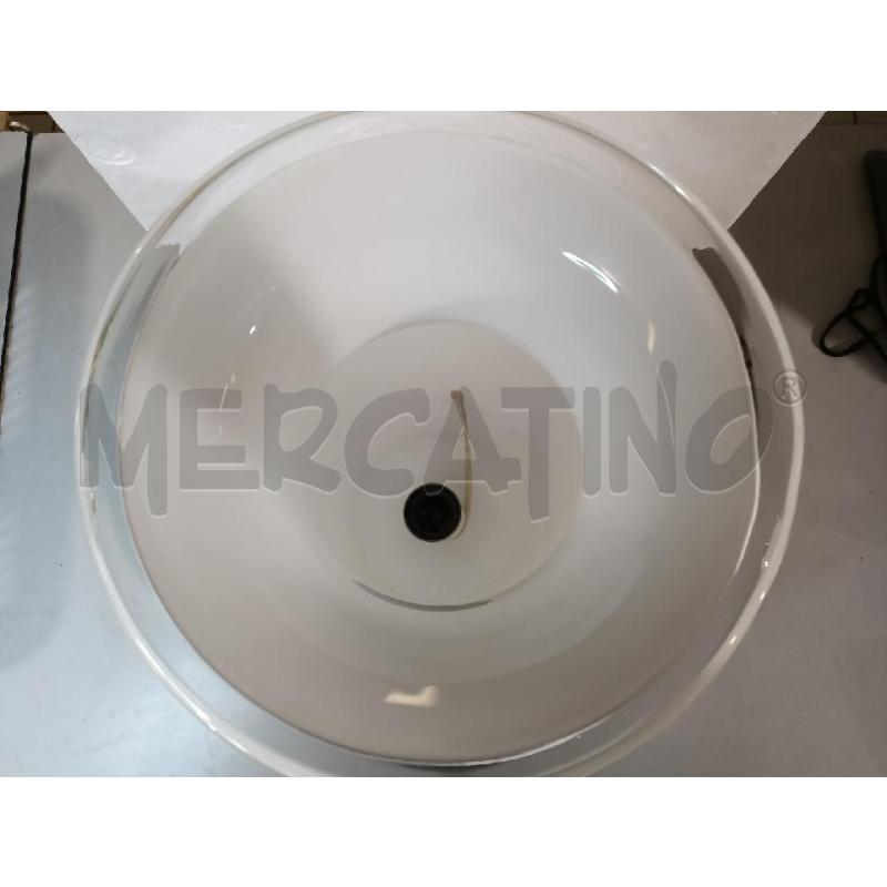 LAMPADA ANFORA MURANO 35CM BIANCA | Mercatino dell'Usato Modena 3