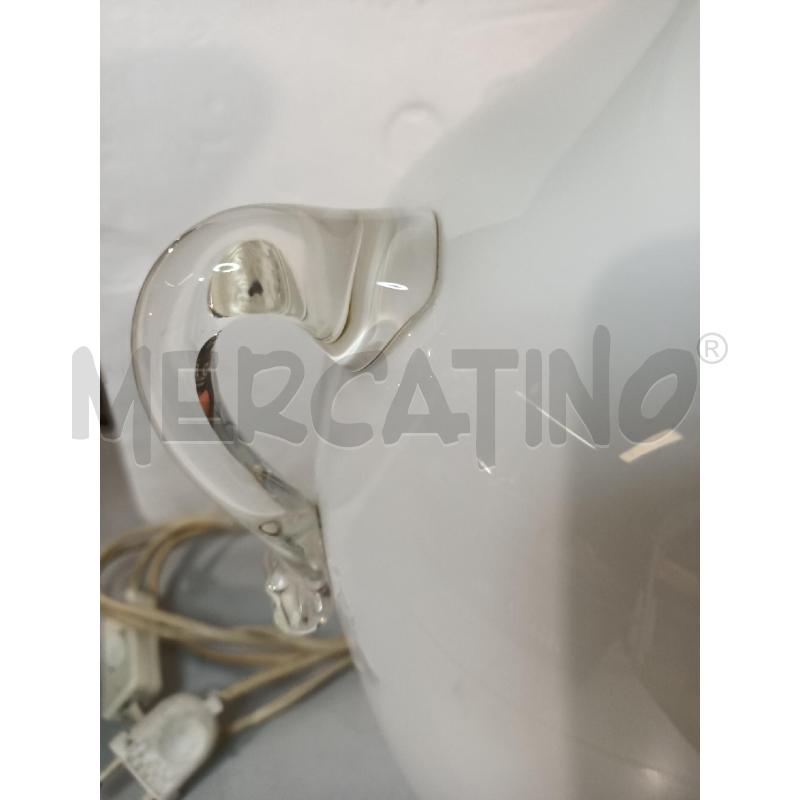LAMPADA ANFORA MURANO 35CM BIANCA | Mercatino dell'Usato Modena 4