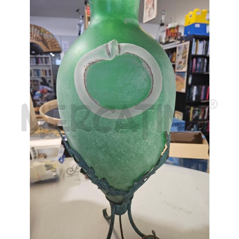 LAMPADA ANFORA VETRO SUPPORTO MET. | Mercatino dell'Usato Modena 4
