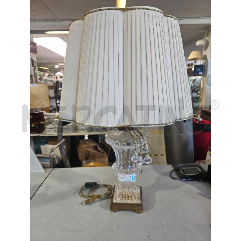 LAMPADA CRIST. E OTT. PARALUME PLISSETTATO 70CM DIFETTI | Mercatino dell'Usato Modena 1