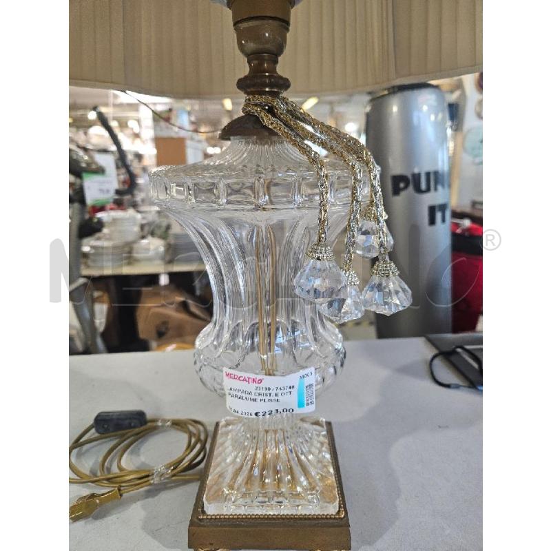 LAMPADA CRIST. E OTT. PARALUME PLISSETTATO 70CM DIFETTI | Mercatino dell'Usato Modena 2