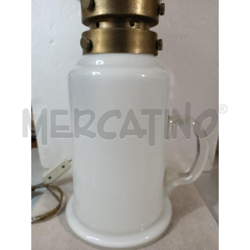 LAMPADA DOPPIA DA TAVOLO MURANO CON MANICO E OTT. | Mercatino dell'Usato Modena 5
