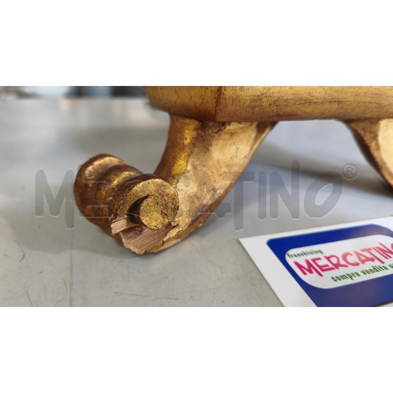 LAMPADA LEGNO TEPPIEDI DORATO PARALUME PERLINE DIFETTO ROTTURA 90CM | Mercatino dell'Usato Modena 3