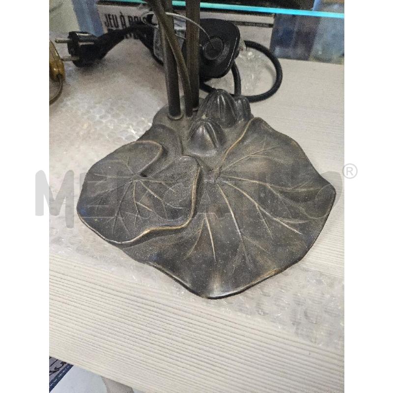 LAMPADA MET. 2 PARALUMI VETRO SATINATO NINFEE | Mercatino dell'Usato Modena 2