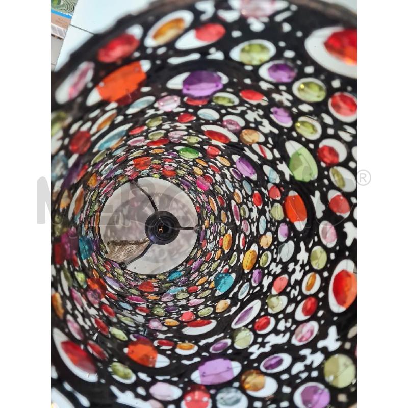 LAMPADA MET. CILIDRO VETRI COLORATI | Mercatino dell'Usato Modena 2