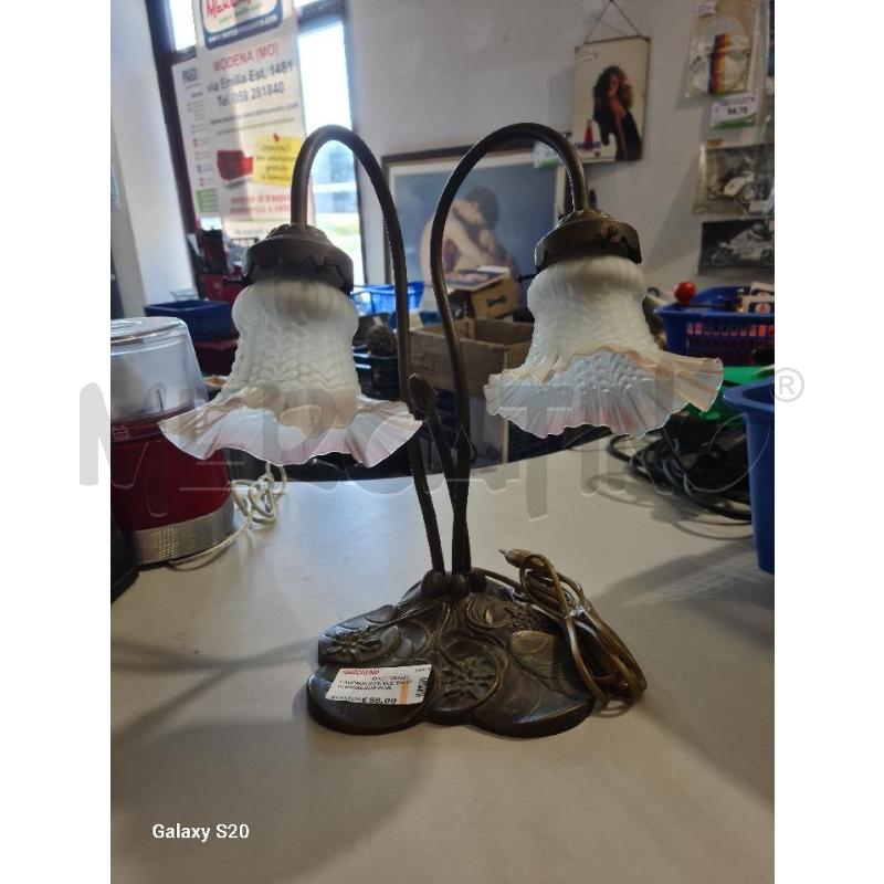 LAMPADA OTT. DUE BRACCI PARALUME FIORE SATINATO | Mercatino dell'Usato Modena 1