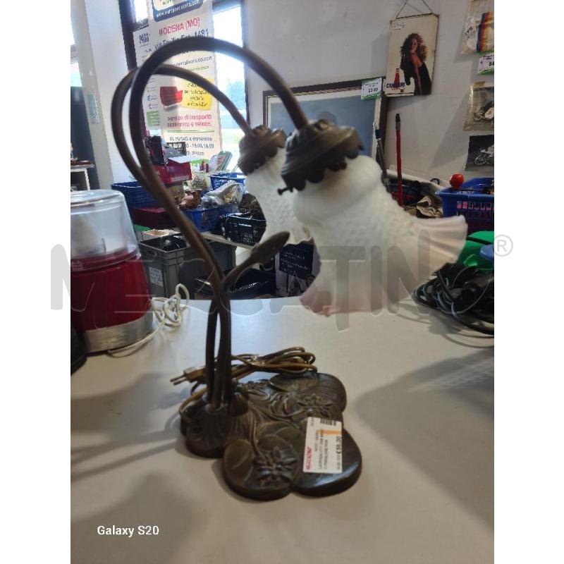 LAMPADA OTT. DUE BRACCI PARALUME FIORE SATINATO | Mercatino dell'Usato Modena 2