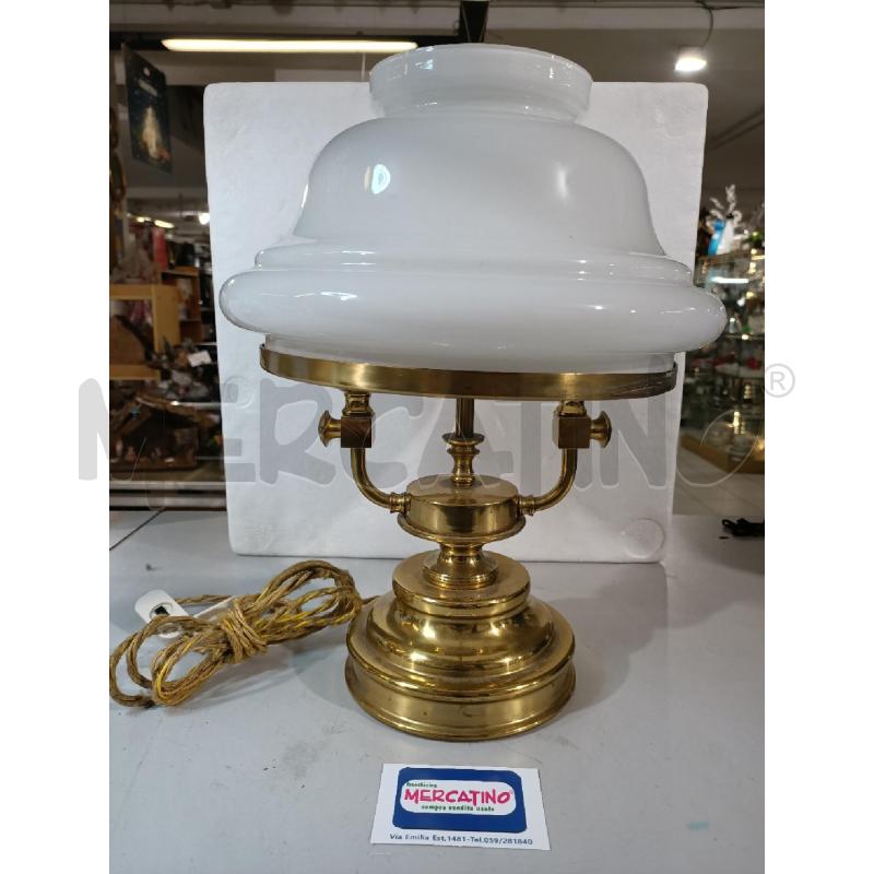 LAMPADA OTT. VETRO OPALINO BIANCO | Mercatino dell'Usato Modena 1