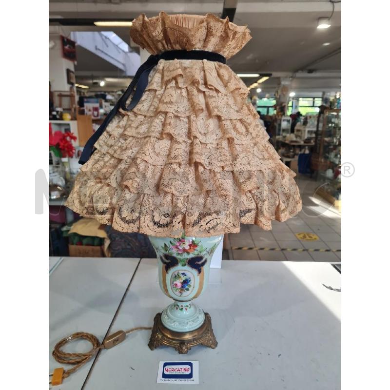 LAMPADA PRCLL 70CM PARALUME PIZZO ELETTRICA FIORI CELESTE | Mercatino dell'Usato Modena 1