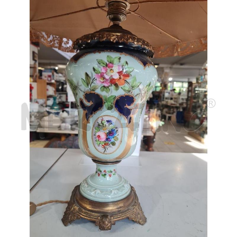 LAMPADA PRCLL 70CM PARALUME PIZZO ELETTRICA FIORI CELESTE | Mercatino dell'Usato Modena 2