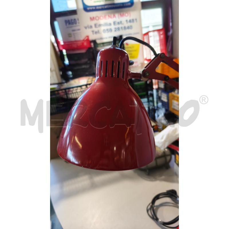 LAMPADA SCRIVANIA LUXO MET. ROSSA | Mercatino dell'Usato Modena 2