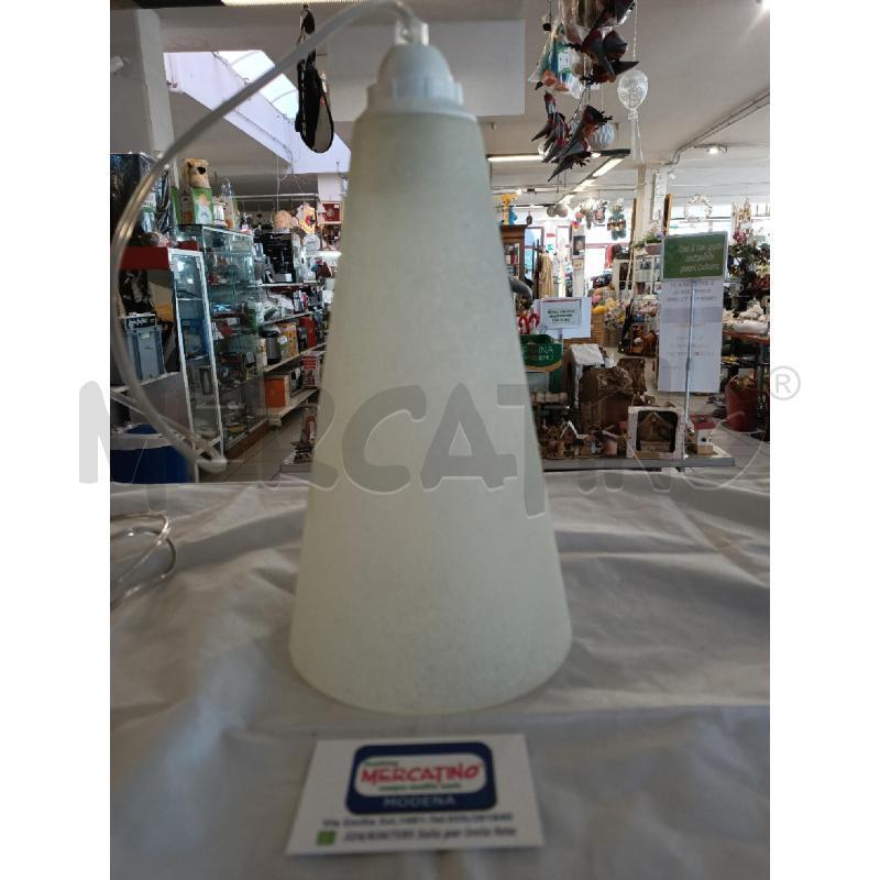LAMPADA SOSPENSIONE MURANO CONICO SATINATO | Mercatino dell'Usato Modena 1