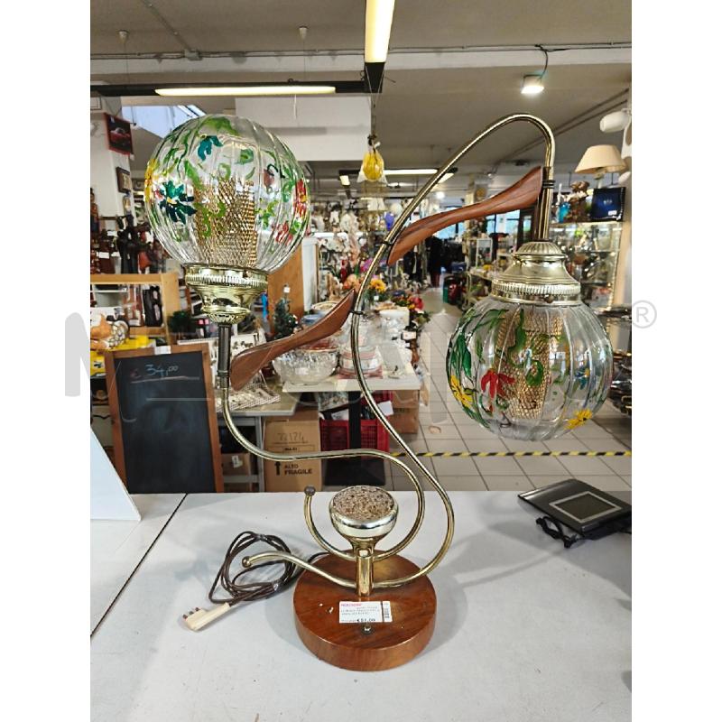 LAMPADA TAVOLO OTT. 2 PARALUMI EVTRO DIPINTI | Mercatino dell'Usato Modena 1