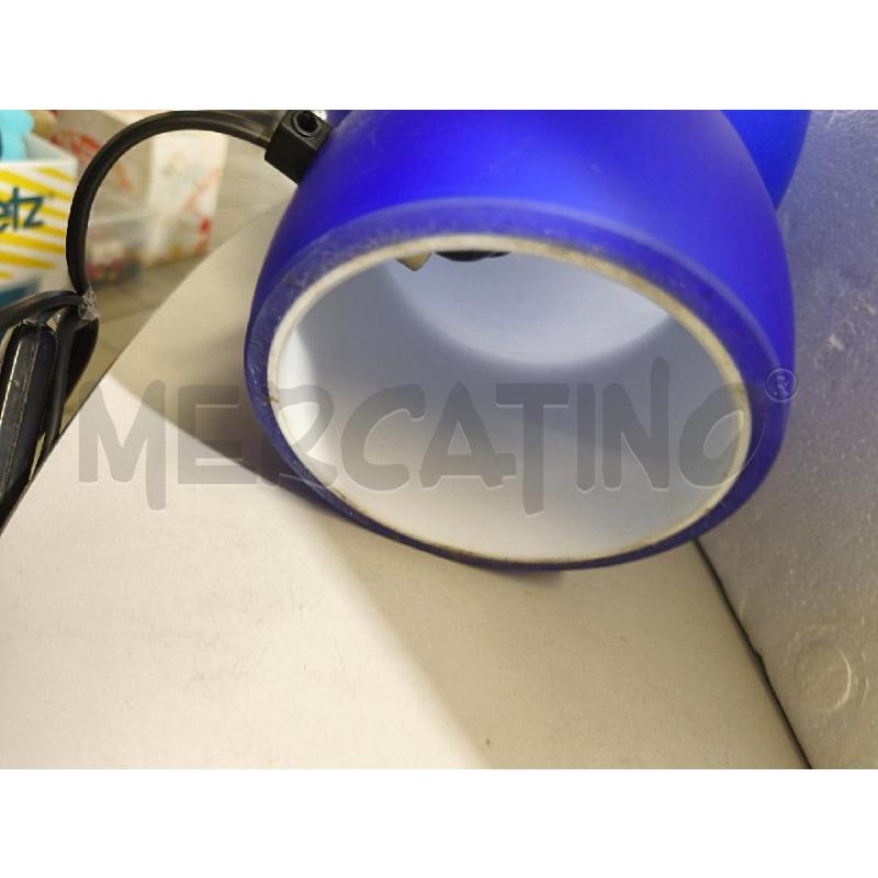 LAMPADA VETRO BLU | Mercatino dell'Usato Modena 5