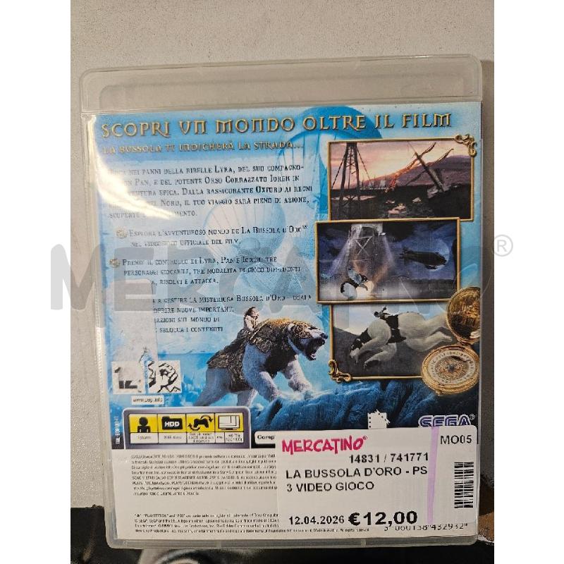 LA BUSSOLA D'ORO - PS3 VIDEO GIOCO  | Mercatino dell'Usato Modena 2