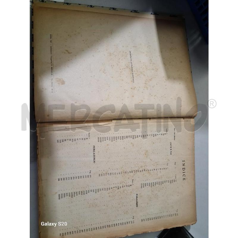 LA DIVINA COMMEDIA CURCIO EDITORE 1947 ILLUSTRATA GUSTAVO DORE  | Mercatino dell'Usato Modena 2