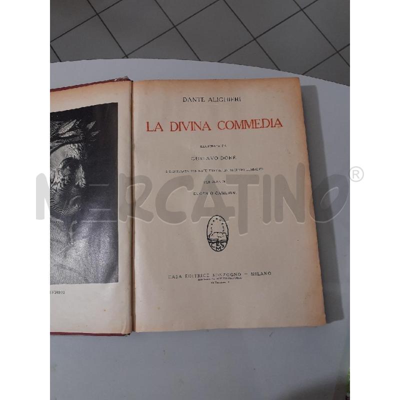 LA DIVINA COMMEDIA ED SONZOGNO 1940 ILL DORE | Mercatino dell'Usato Modena 2