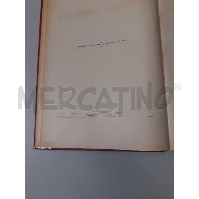 LA DIVINA COMMEDIA ED SONZOGNO 1940 ILL DORE | Mercatino dell'Usato Modena 3