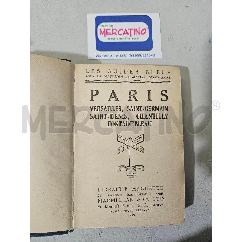 LES GUIDES BLEUS PARIS HACHETTE  | Mercatino dell'Usato Modena 2