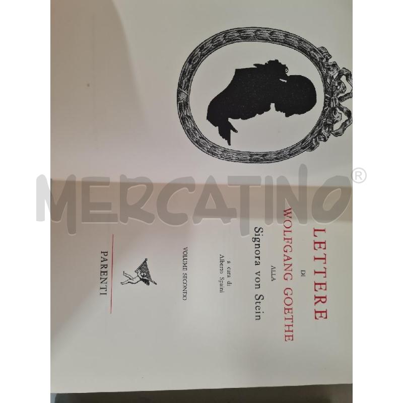 LETTERE DI GOETHE 2 VOLUMI PARENTI 1959 | Mercatino dell'Usato Modena 3
