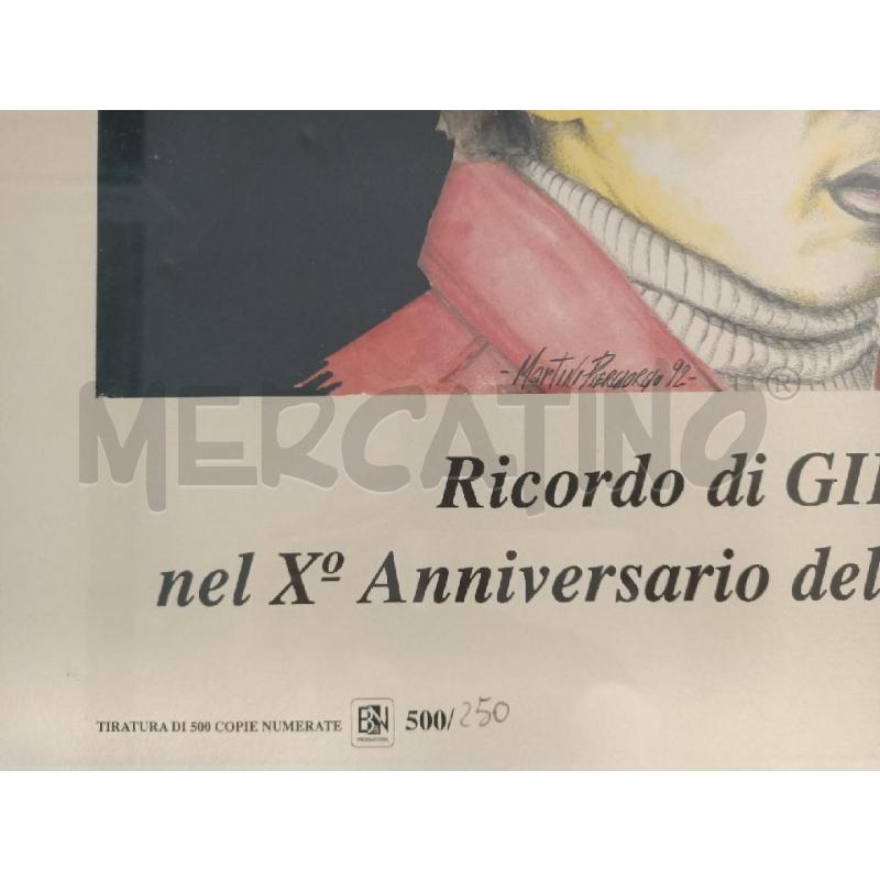 LITOGRAFIA 60X502CM GILLES VILLENEUVE X ANNIVERSARIO 250/500 | Mercatino dell'Usato Modena 2