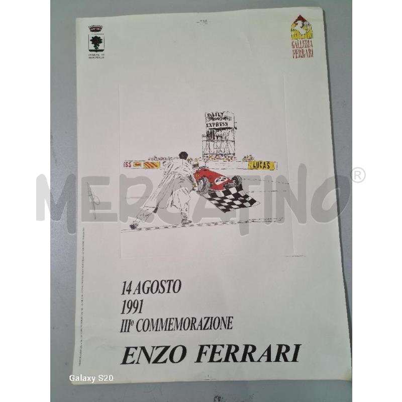 LITOGRAFIA COMMEMORAZIONE ENZO FERRARI GALLERIA FERRARI | Mercatino dell'Usato Modena 1