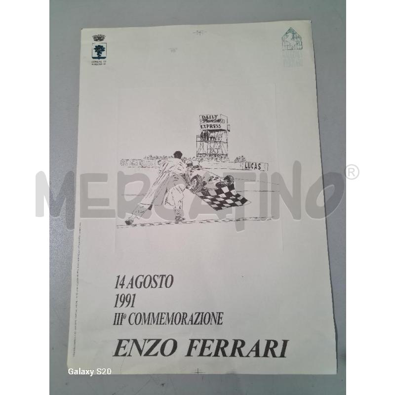 LITOGRAFIA COMMEMORAZIONE ENZO FERRARI GALLERIA FERRARI | Mercatino dell'Usato Modena 2