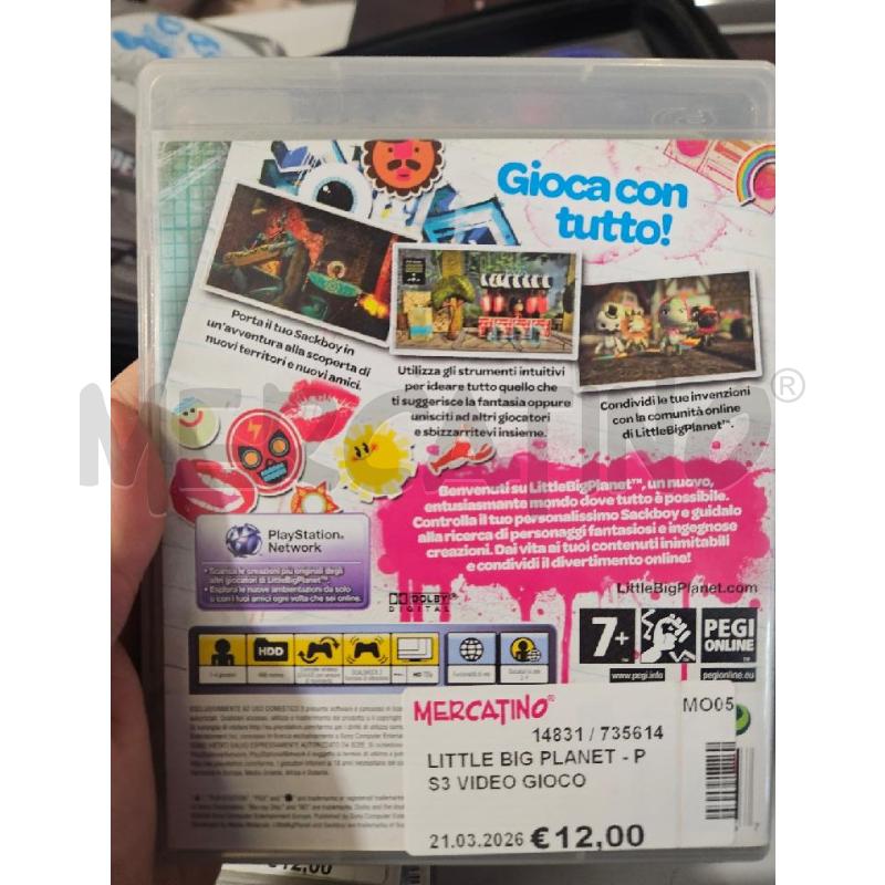 LITTLE BIG PLANET - PS3 VIDEO GIOCO  | Mercatino dell'Usato Modena 2