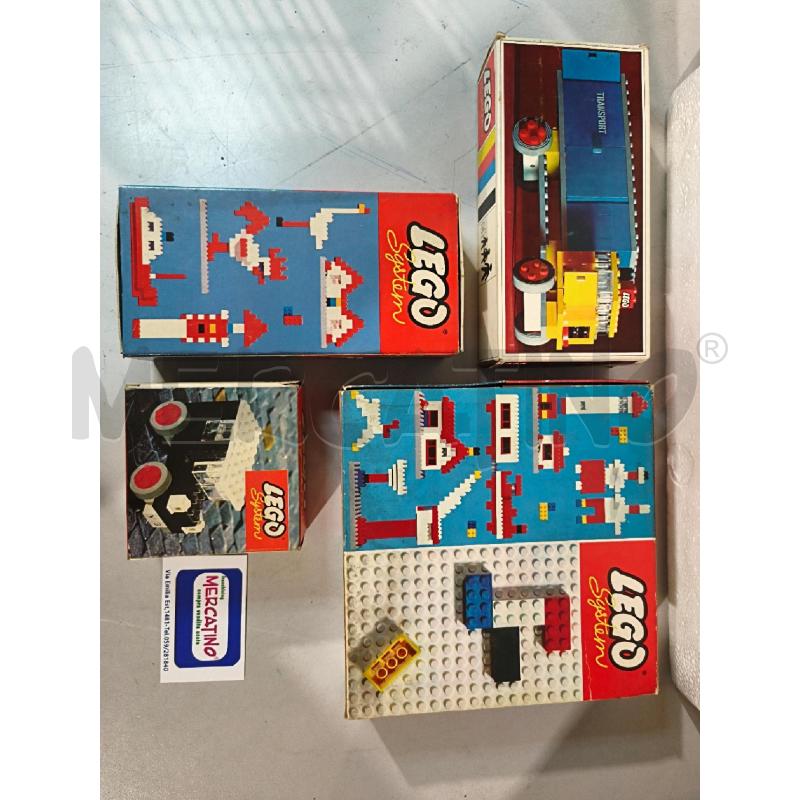 LOTTO LEGO SYSTEM PZ.4 VINTAGE CON SCATOLE NON VERIFICATI | Mercatino dell'Usato Modena 1