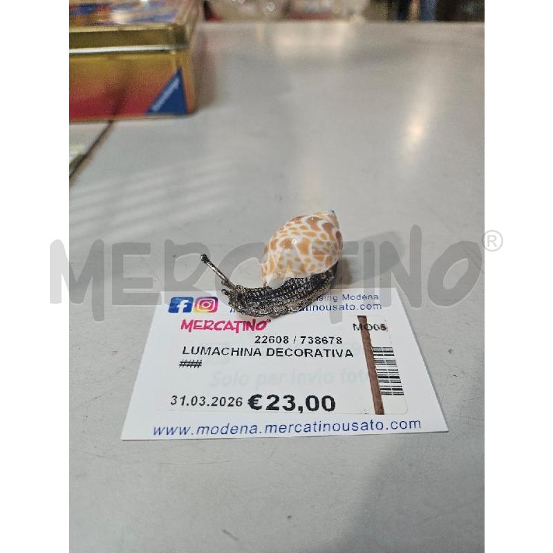 LUMACHINA DECORATIVA ### | Mercatino dell'Usato Modena 1