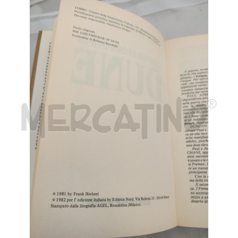 L'IMPERATORE DIO DI DUNE FRANK HERBERT COSMO EDITRICE NORD 1982 | Mercatino dell'Usato Modena 2