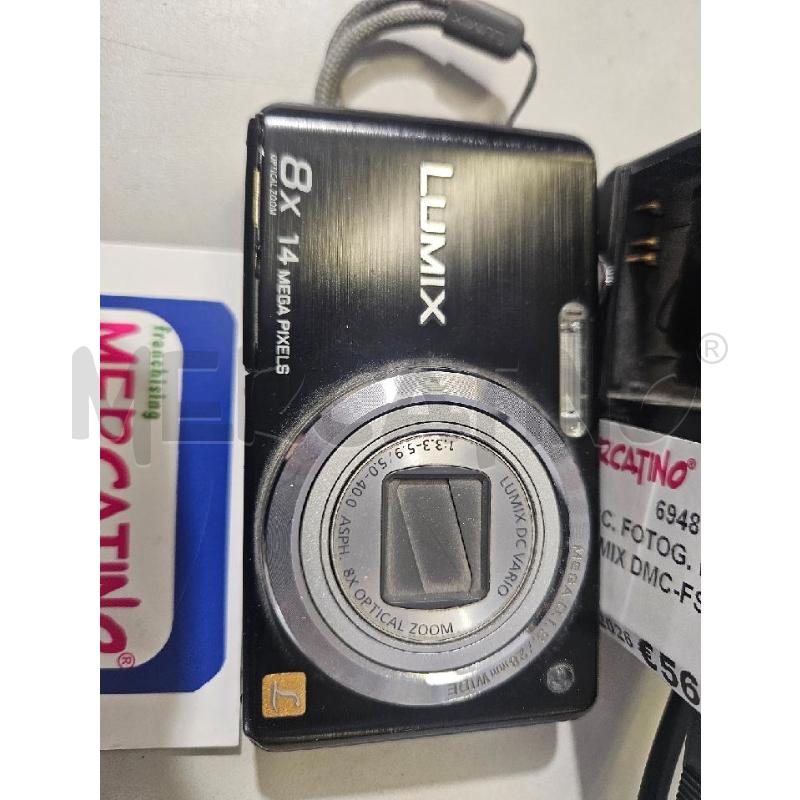 MACC. FOTOG. PANASONIC LUMIX DMC-FS30 8X 14MEGAPIXEL NERA CON CARICATORE | Mercatino dell'Usato Modena 2