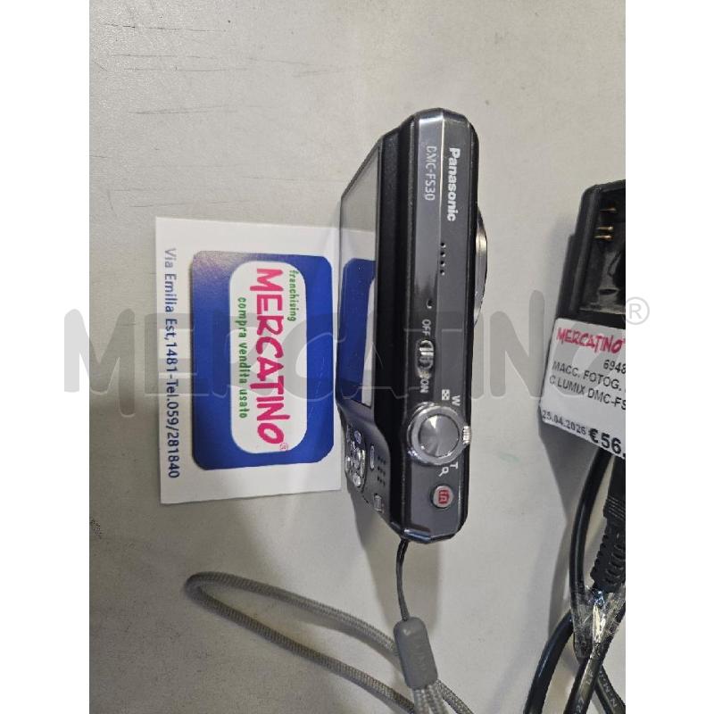 MACC. FOTOG. PANASONIC LUMIX DMC-FS30 8X 14MEGAPIXEL NERA CON CARICATORE | Mercatino dell'Usato Modena 3