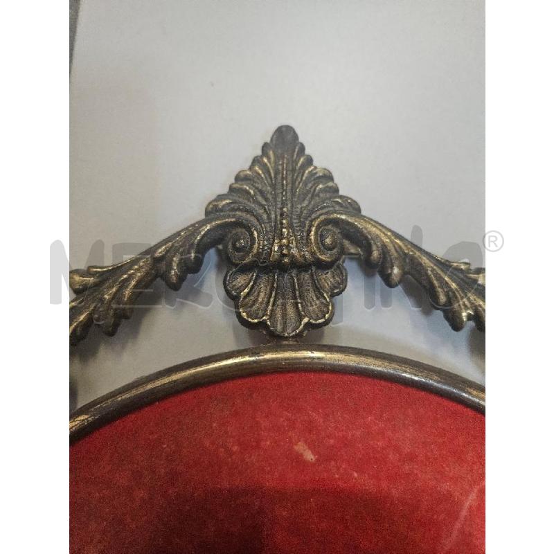 MADONNA CON BAMBINO CORNICE OVALE MET. 40X30CM | Mercatino dell'Usato Modena 3
