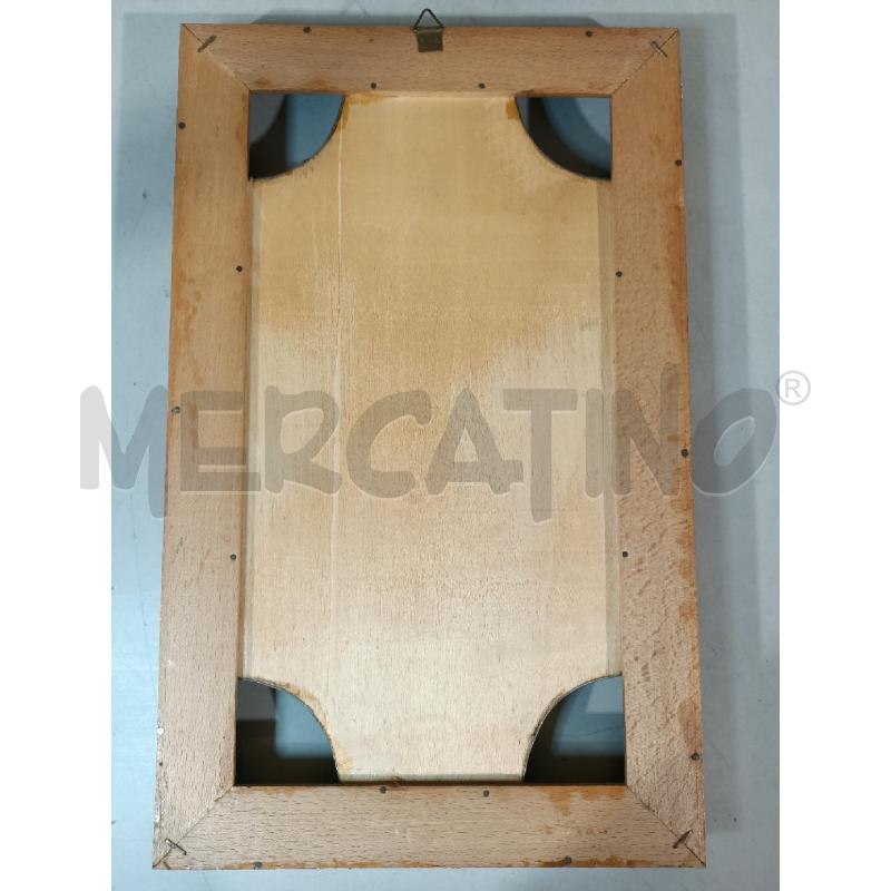 MADONNA CON BAMBINO STAMPA SU LEGNO 40X25CM | Mercatino dell'Usato Modena 3