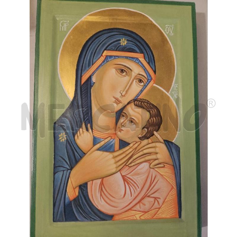 MADONNINA BAMBINO 20X30CM DIPINTO SU LEGNO | Mercatino dell'Usato Modena 2