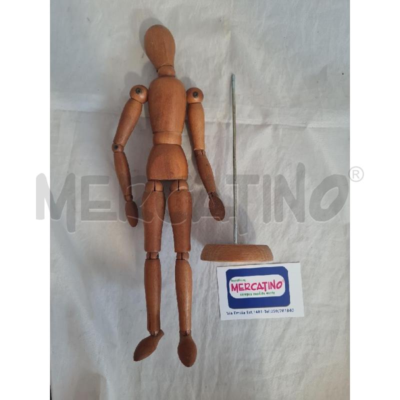 MANICHINO ARTICOLATO LEGNO 33CM JAPAN | Mercatino dell'Usato Modena 3