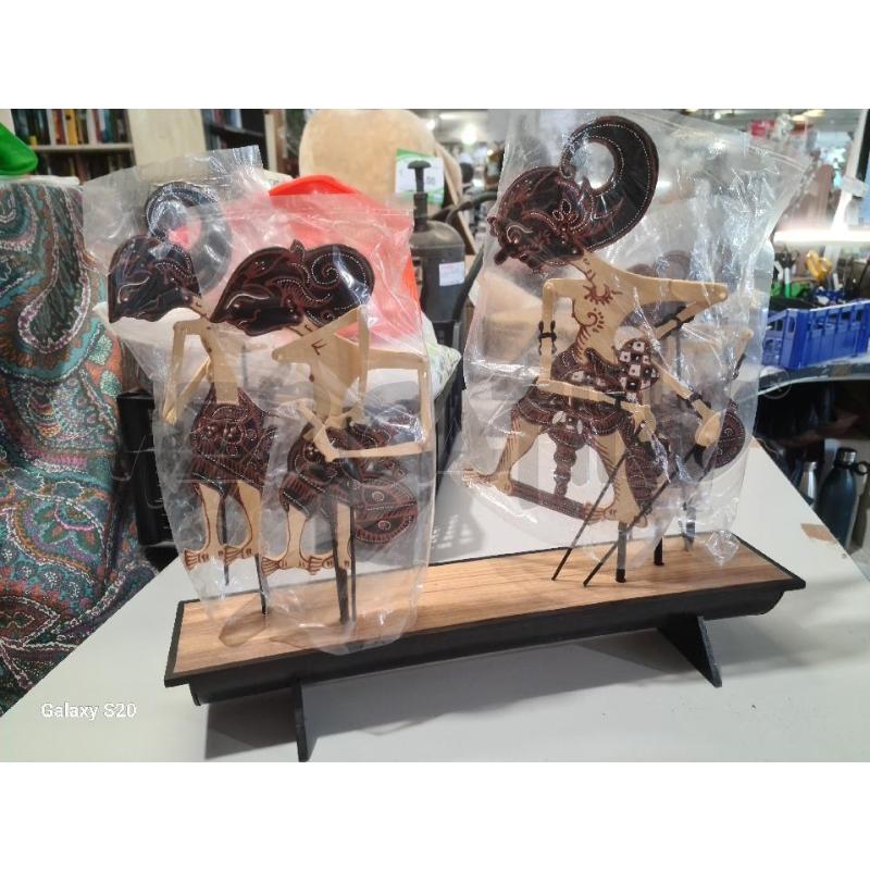 MARIONETTE PZ. 5 +BASE LEGNO WAYANG KULIT INDONESIANA | Mercatino dell'Usato Modena 2