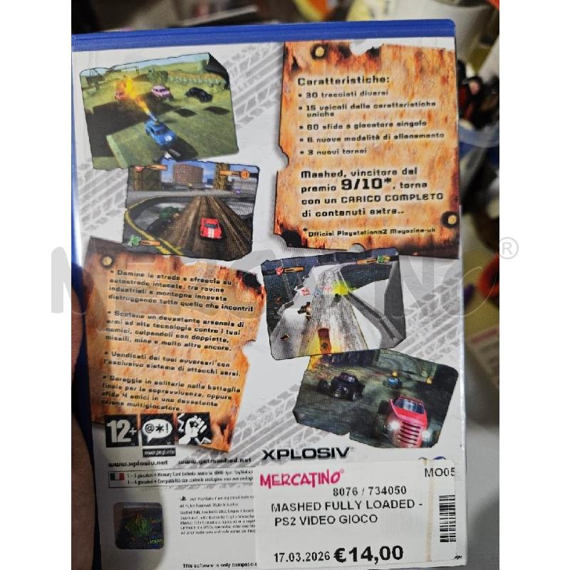 MASHED FULLY LOADED - PS2 VIDEO GIOCO  | Mercatino dell'Usato Modena 2