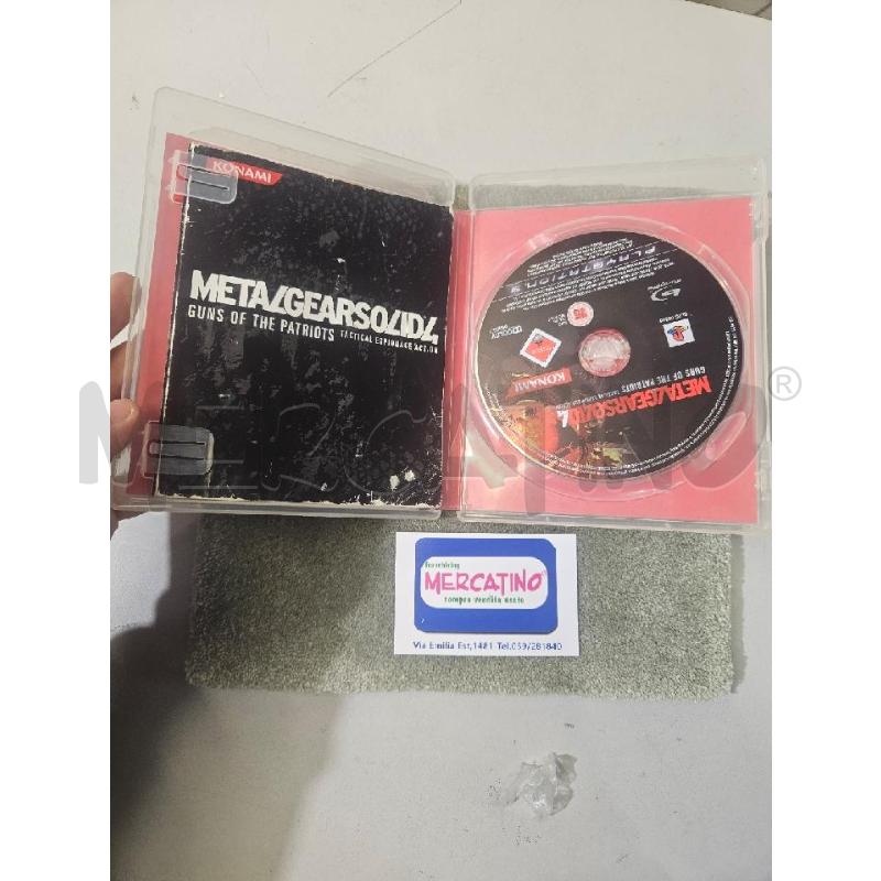 METALGEARSOLID4 GUNS OF THE PATRIOT - PS3 VIDEO GIOCO  | Mercatino dell'Usato Modena 3