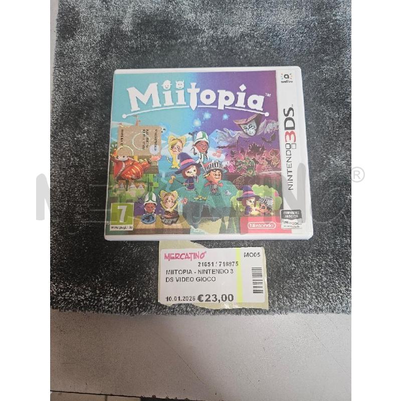 MIITOPIA - NINTENDO 3DS VIDEO GIOCO  | Mercatino dell'Usato Modena 1