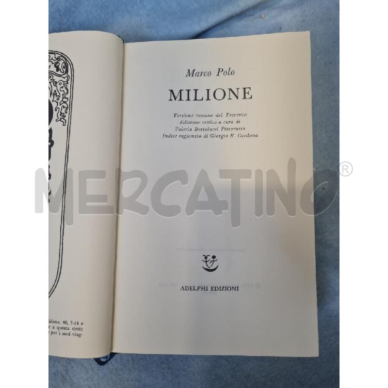 MILIONE MARCO POLO ADELPHI 1975 - LIBRO | Mercatino dell'Usato Modena 3