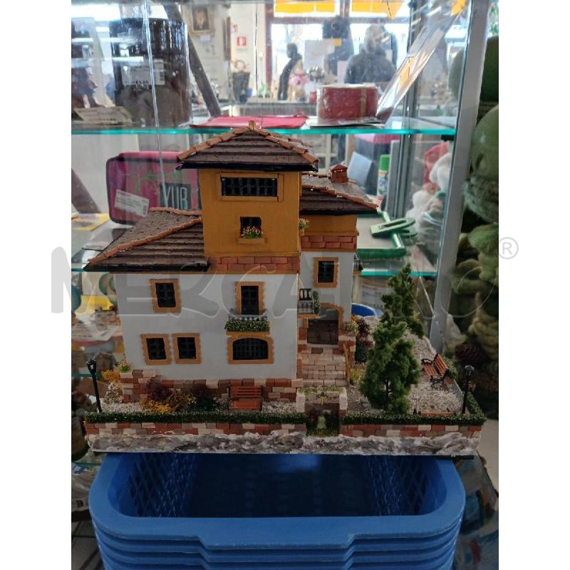 MINIATURA VILLA MATTONCINI CERAMICA SI ILLUMINA | Mercatino dell'Usato Modena 1