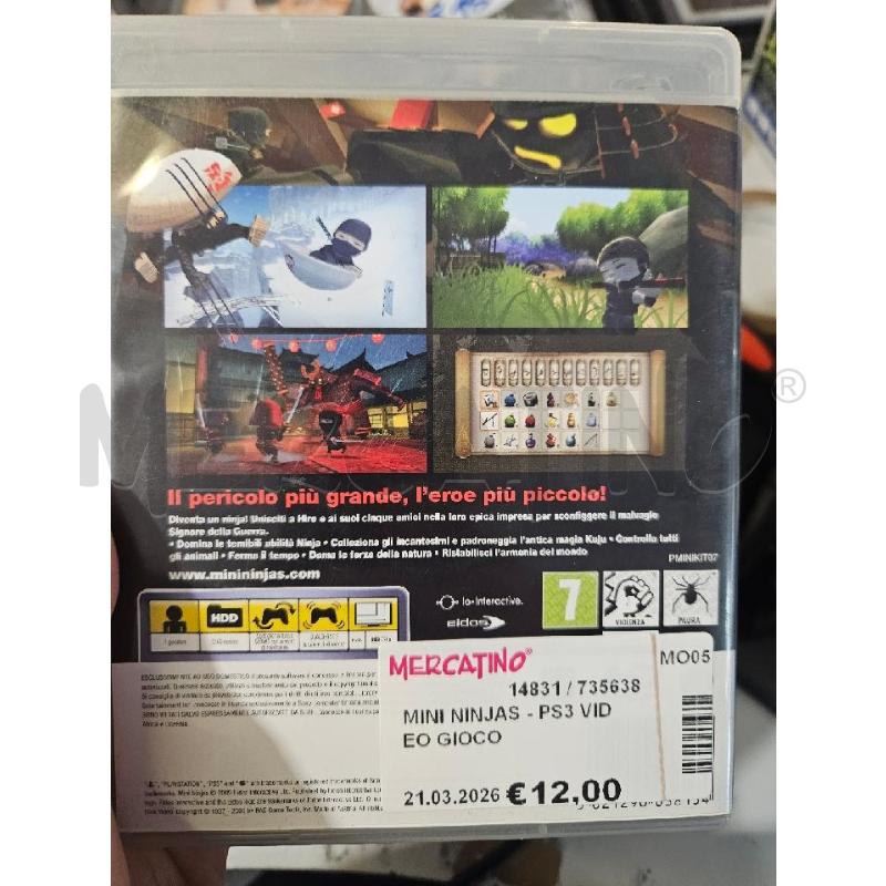 MINI NINJAS - PS3 VIDEO GIOCO  | Mercatino dell'Usato Modena 2