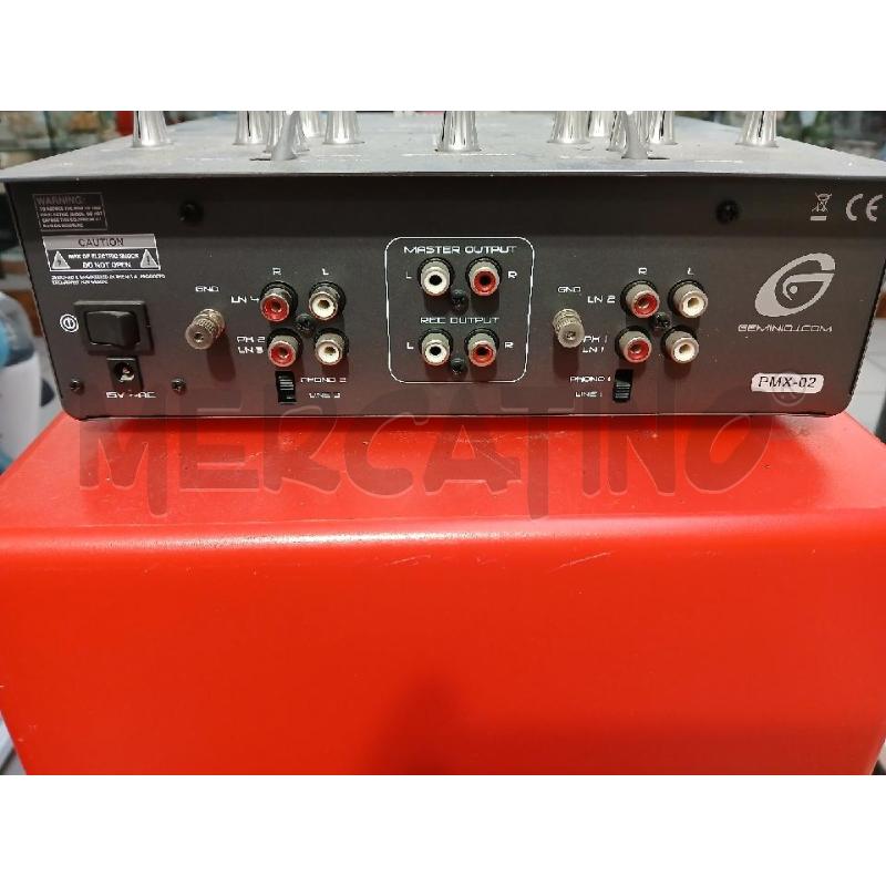 MIXER GEMINI PMX 02 MANCANO 3 POMELLI  | Mercatino dell'Usato Modena 2