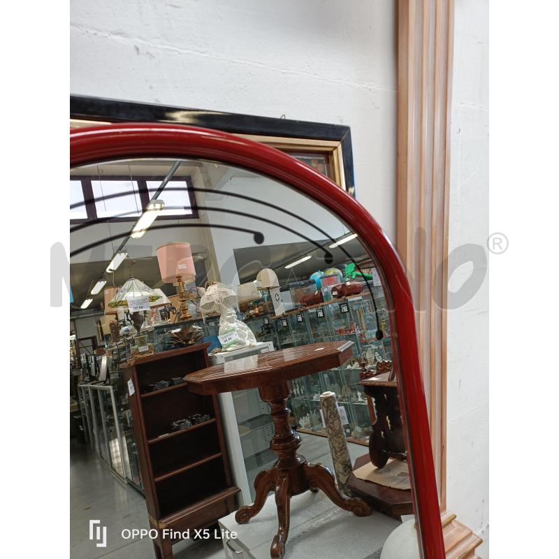 MOBILE CON SPECCHI ANNI 70 ROSSO LACCATO | Mercatino dell'Usato Modena 4