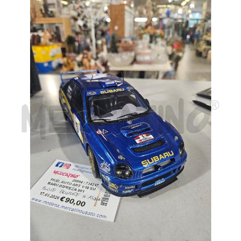 MOD. AUTO ART 1/18 SUBARU IMPREZA 80191 MODIFICATO ASSETTO RUOTE BLOCCATE  | Mercatino dell'Usato Modena 1